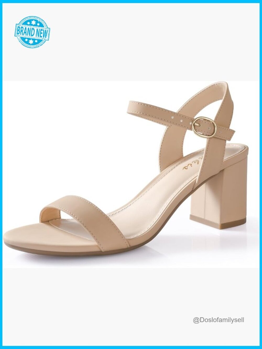 2.5'' Block Chunky Heels Open Toe Ankle Strap Dressy Comfort Sandals Party